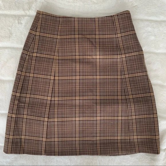 Babaton Plaid Skirt - Picture 1 of 4